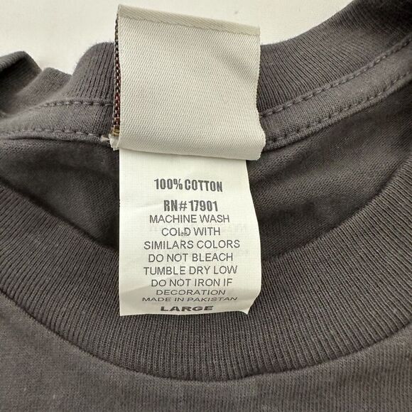 Cinch Mens Americana Tattoo Print Tee Size L Gray Eagle USA Pride Flash T-Shirt - Picture 7 of 10